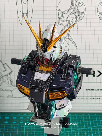 [Custom Electroplating] PG Unleashed 1/60 Nu Gundam (Psycho Frame Burst Electroplated Color Scheme) Model Kit