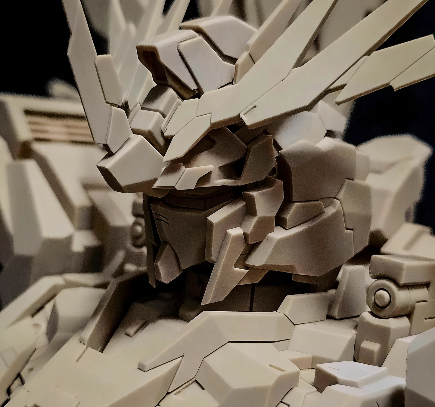 1/48 Unicorn Bust (Unicorn, Banshee, Phenex, Unicorn Gundam Perfectibility Divine) Gundam High-Precision 3D Printed Unpainted Model, GK Unpainted Resin Kit