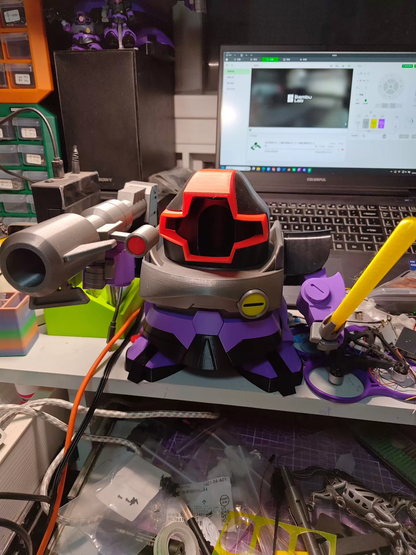 [3D printed pieces] 3D printed Gundam/Dom security camera housing