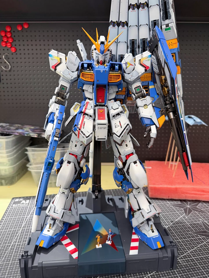 [Top-spec Customization] PG Unleashed 1/60 Nu Gundam (FF color scheme) model kit