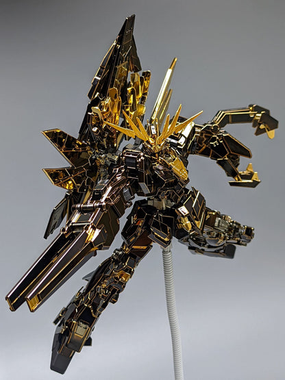 [Custom Electroplating] MGEX Unicorn Banshee 1/100 (Titanium Black With Gilded Gold Electroplating Color Scheme) Model Kit