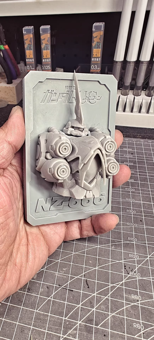 [3D printed parts] NZ-666 Kshatriya Card Bust refrigerator magnet Decorative Card Bust