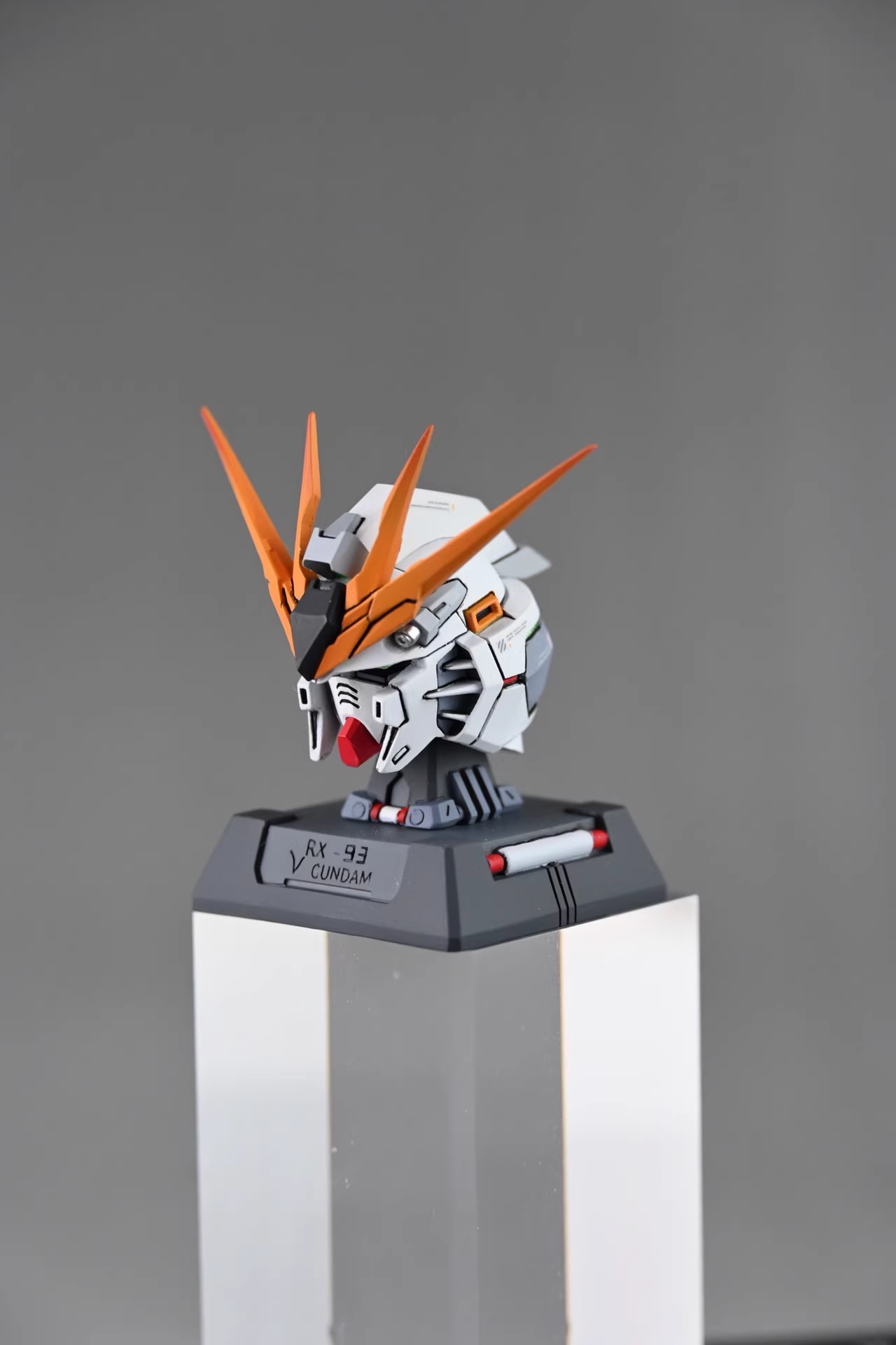 [Resin pieces]Fortune Meow's head Painted Resin pieces for Farmer Creation/V-tiger nu/MG 1/100 GK Style Nu head