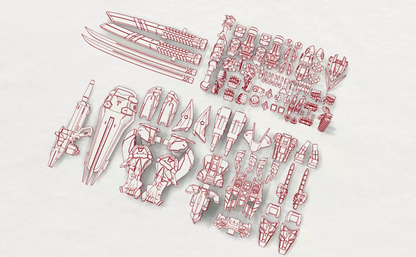 [Artifact] Gundam Astray Red Frame (Gundam Astray Red Dragon) 5.5cm Semi-articulated-airlift