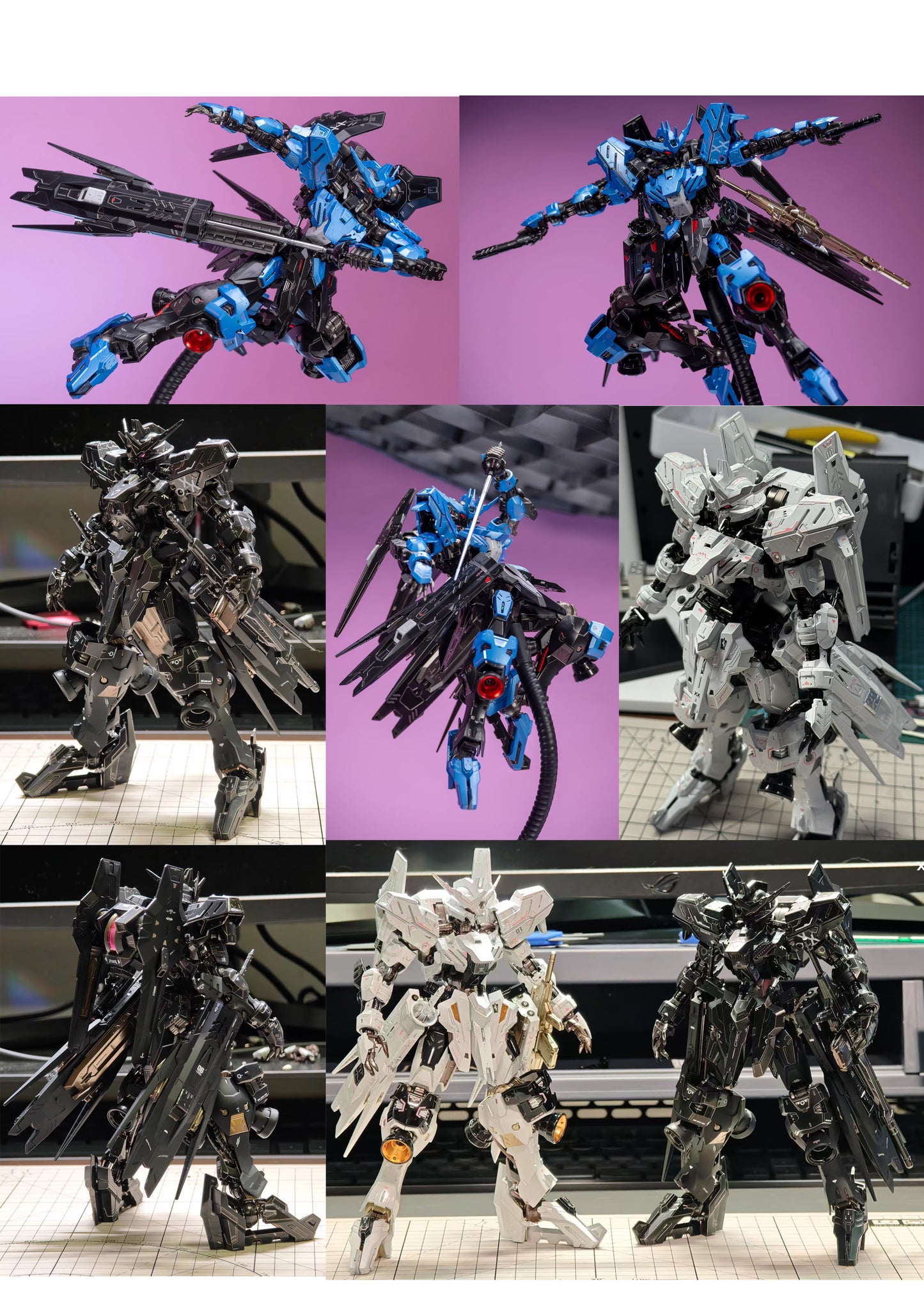 [Color customization] MG 1/100 ASW-G-XX Gundam Vidar (Titanium White/Black Electroplated color scheme) Model Kit
