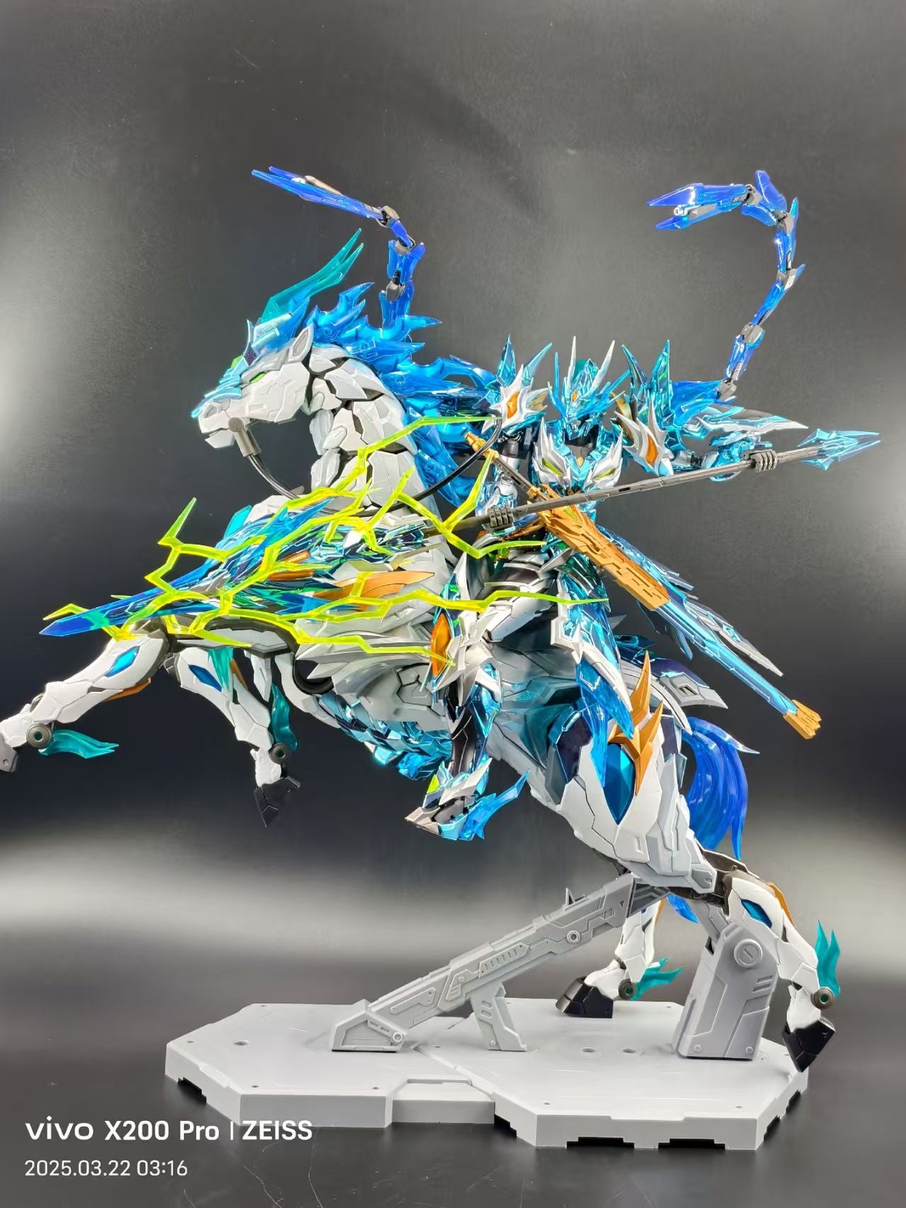 [Color customization] Motor Nuclear Zhao Yun & White Dragon Horse(Electroplated color scheme) Model Kit