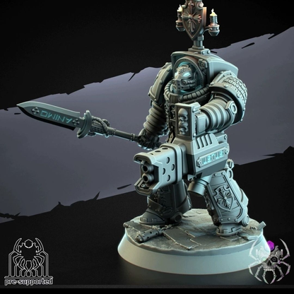 [Warhammer] Warhammer 40K Grey Knights Squad 70mm Unpainted Figure Model 3D Print Parts