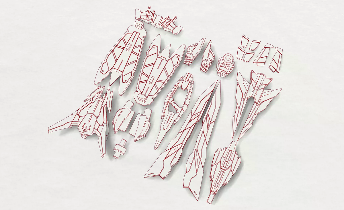 [Artifact] Gundam Astray Red Frame Gerbera Straight MB style-airlift