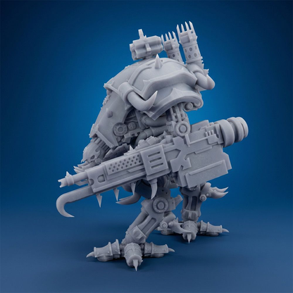 [Warhammer] Warhammer 40K WAR DOG BRIGANDS Warhound-class Chaos Knight, Khorne Style | High-Precision UV Resin 3D Print Unpainted