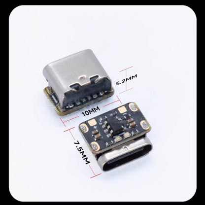 [Lighting kit materials] Ultra-small 3.7V lithium battery charging protection board for model lighting.Only 5mm×6.5mm in size Ultra-Small 1A 3.7V-4.2V Li-ion Battery Charger Module | Type-C Port | Built-in Protection Board