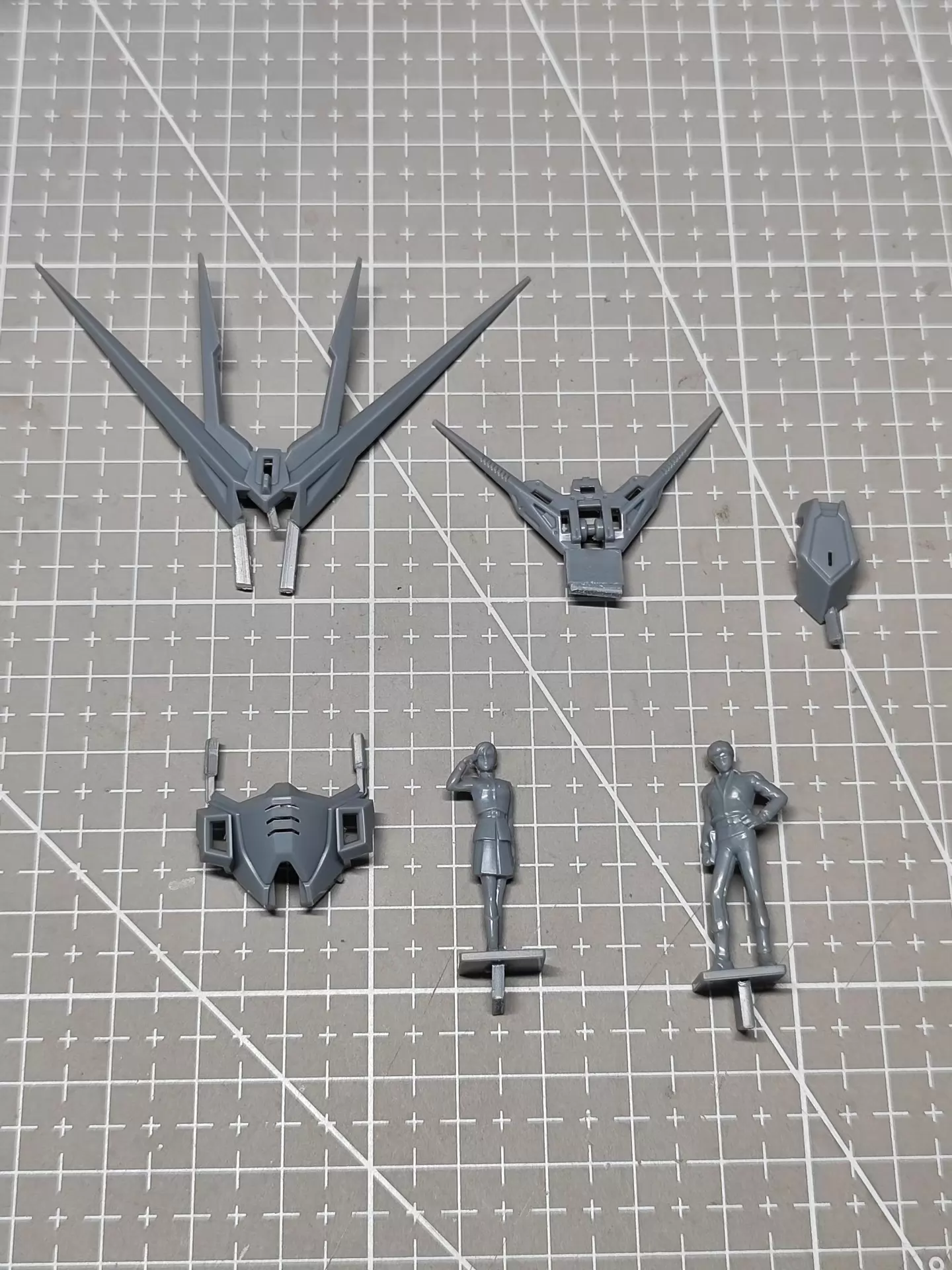 [3D printed pieces] Bandai PG Unicorn PGU 1/60 NU Gundam Replacement Parts for head parts