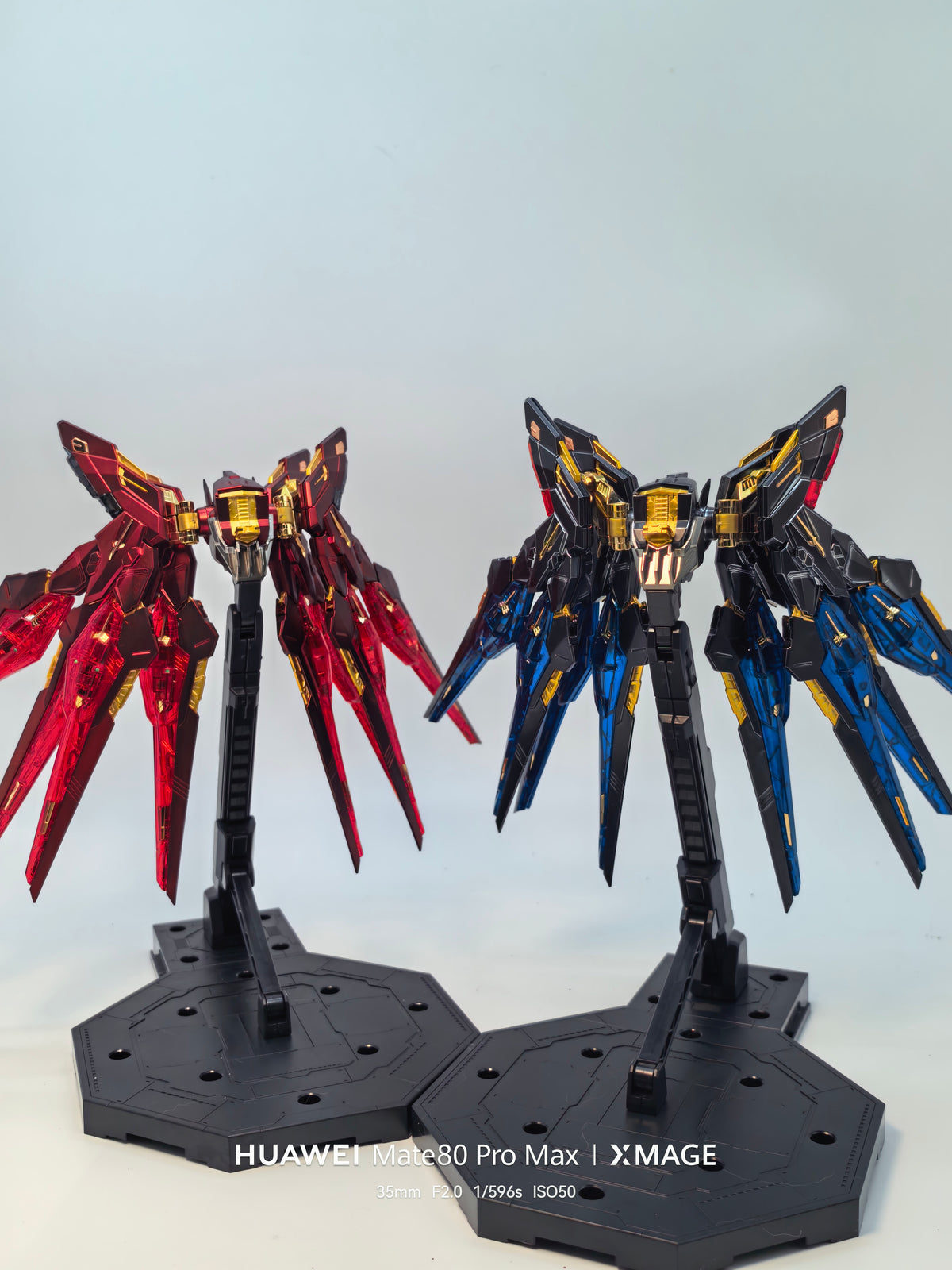 [Custom Electroplating] Bandai MGEX 1/100 GUNDAM Strike Freedom Mechanical Clear Ver.  (Red Mechanical Core Electroplated Color Scheme) Model Kit