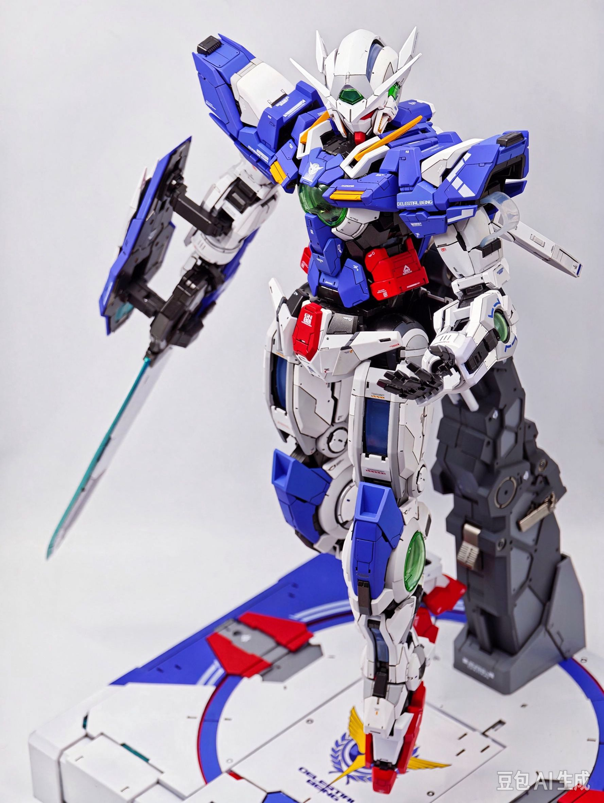 [Custom Painting] PG 1/60 Gundam Exia+Resin Enhanced Conversion Parts (Original Color Scheme) Model Kit